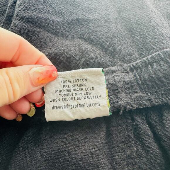 Drawstrings Of Malibu Black Straight Leg Pants Women’s Size A - Picture 9 of 10